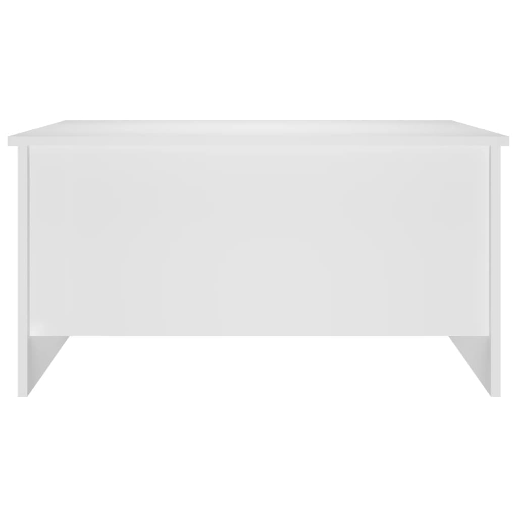Salontafel 80x55,5x41,5 cm bewerkt hout wit