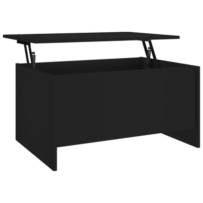 Salontafel 80x55,5x41,5 cm bewerkt hout zwart