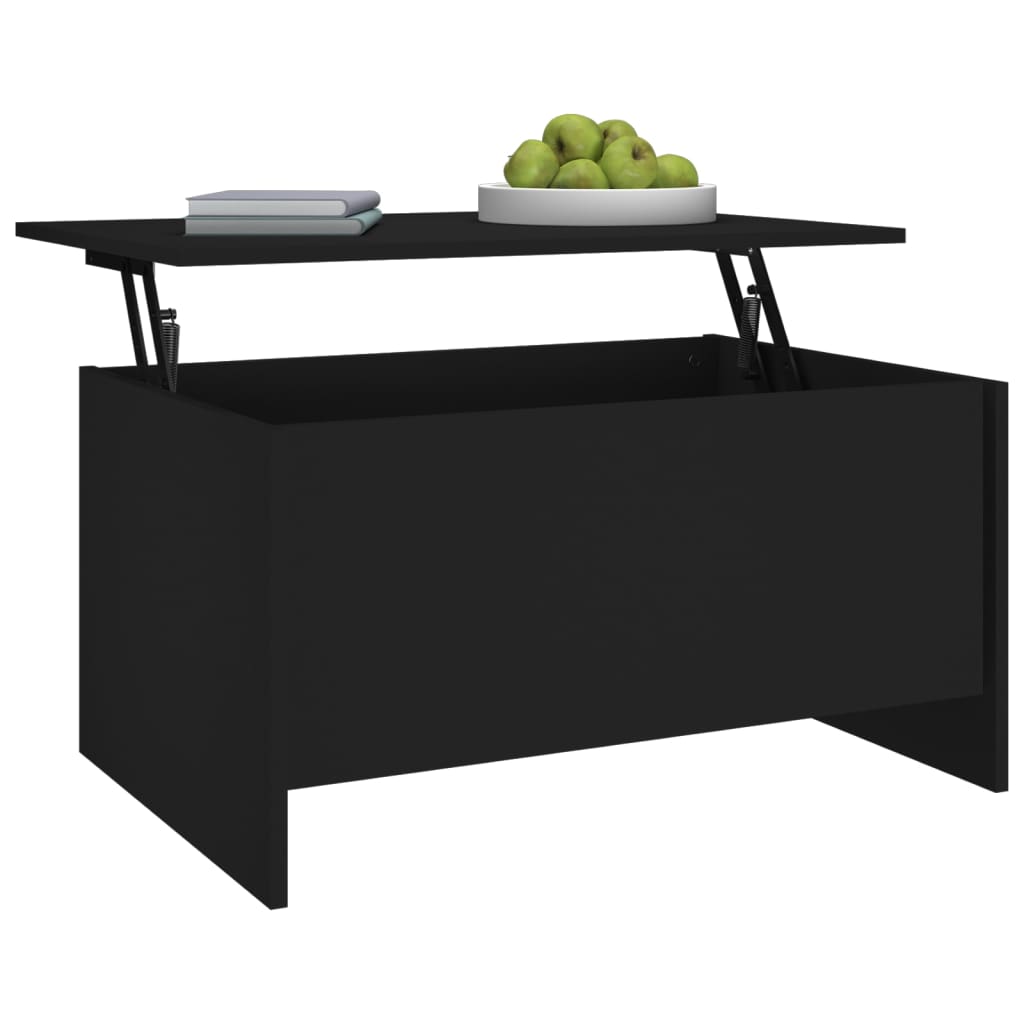 Salontafel 80x55,5x41,5 cm bewerkt hout zwart