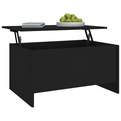 Salontafel 80x55,5x41,5 cm bewerkt hout zwart