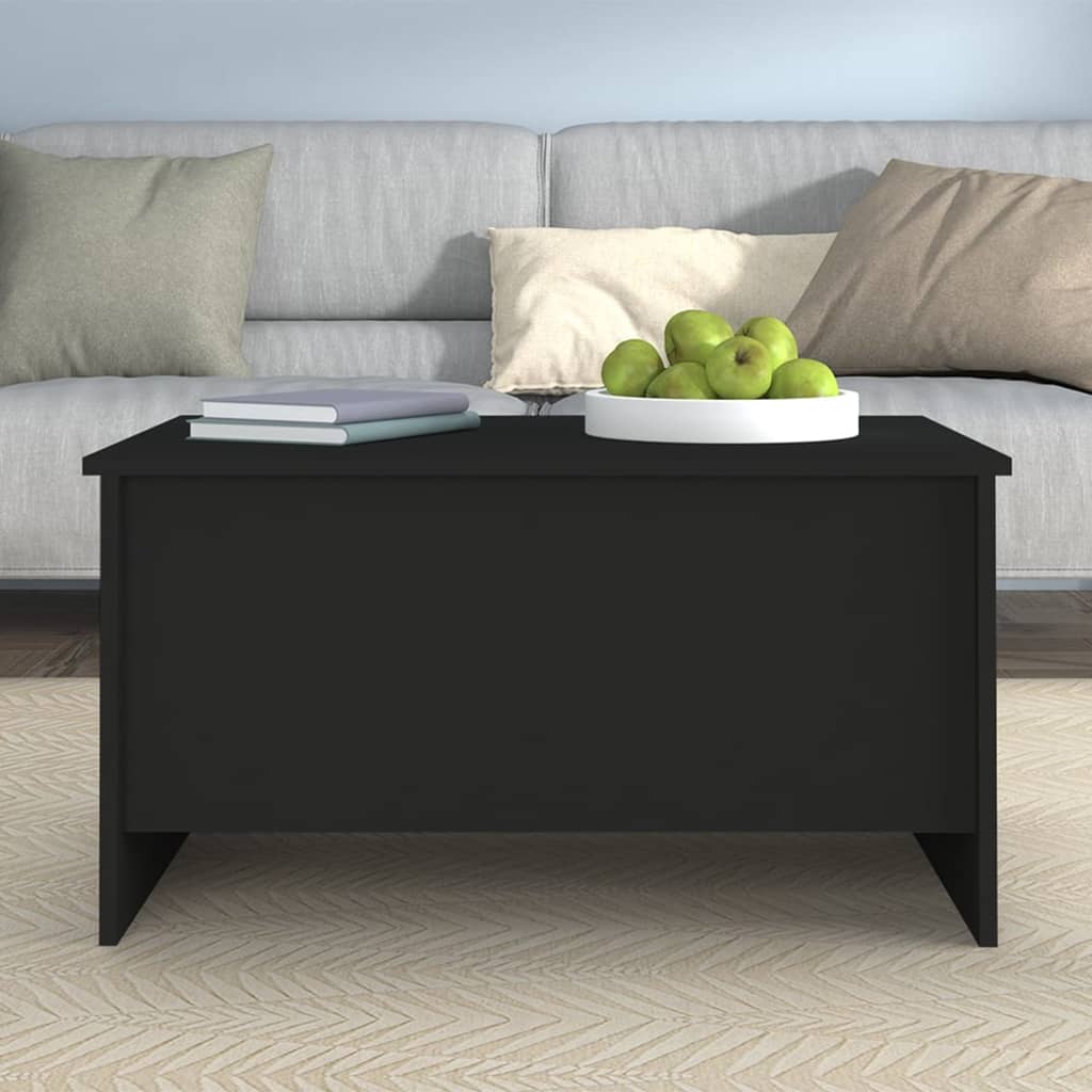 Salontafel 80x55,5x41,5 cm bewerkt hout zwart