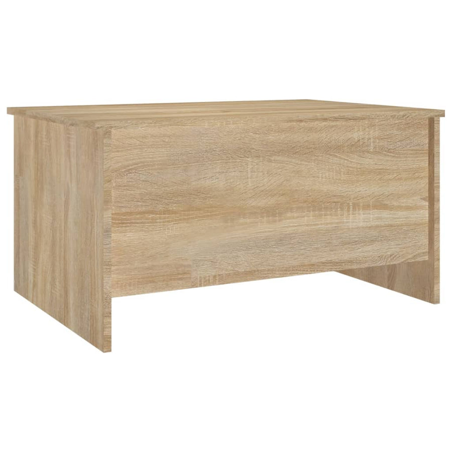 Salontafel 80X55,5X41,5 Cm Bewerkt Hout Kleurig 80 x 55 x 41.5 cm