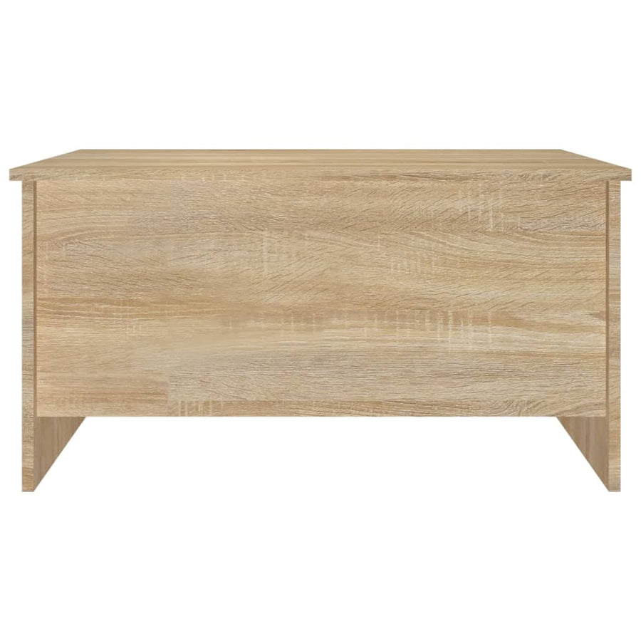 Salontafel 80X55,5X41,5 Cm Bewerkt Hout Kleurig 80 x 55 x 41.5 cm