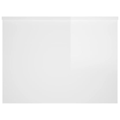 Salontafel 80x55,5x41,5 cm bewerkt hout hoogglans wit