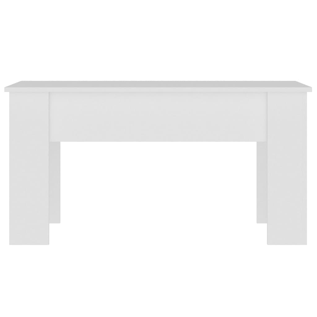 Salontafel 101x49x52 cm bewerkt hout wit