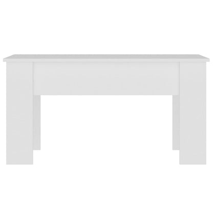 Salontafel 101x49x52 cm bewerkt hout wit