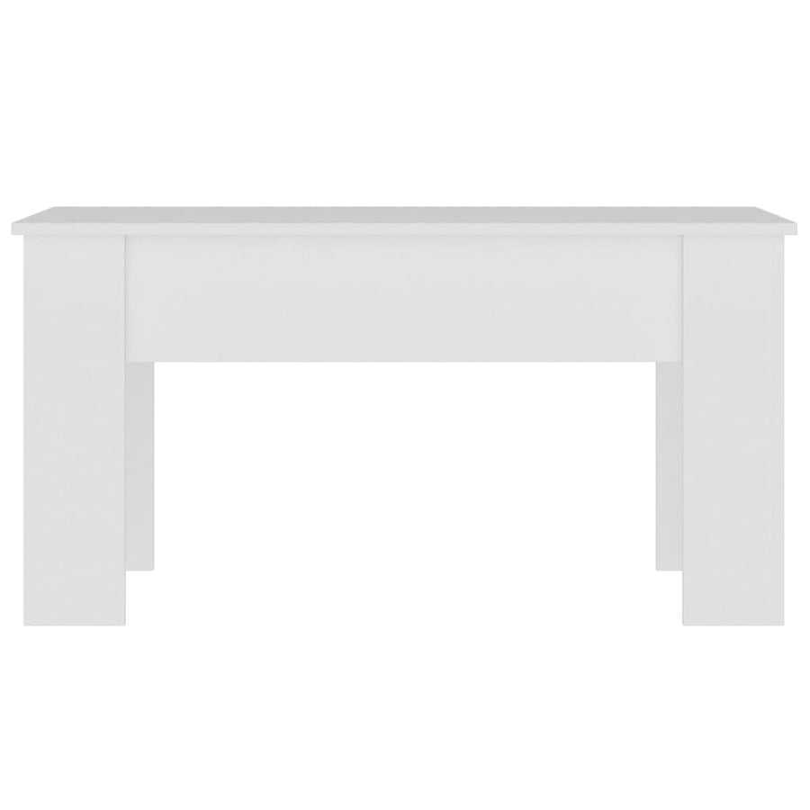 Salontafel 101x49x52 cm bewerkt hout wit