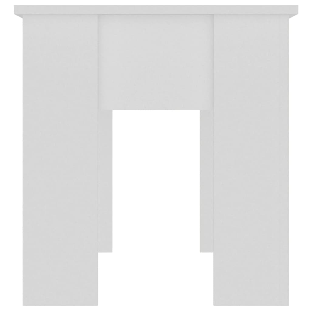 Salontafel 101x49x52 cm bewerkt hout wit