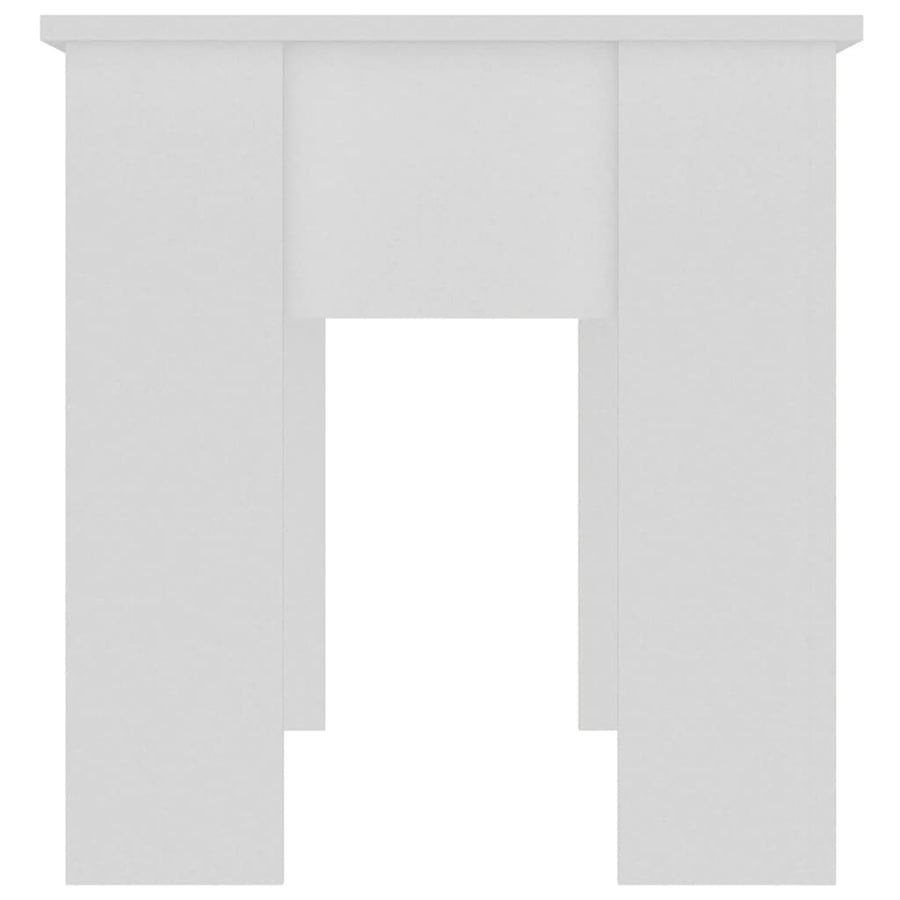 Salontafel 101x49x52 cm bewerkt hout wit