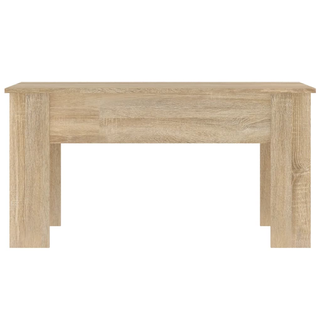 Salontafel 101X49X52 Cm Bewerkt Hout Kleurig 101 x 49 x 52.5 cm