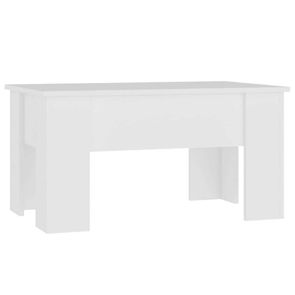 Salontafel 79x49x41 cm bewerkt hout wit