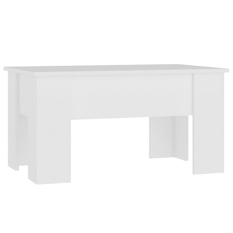 Salontafel 79x49x41 cm bewerkt hout wit