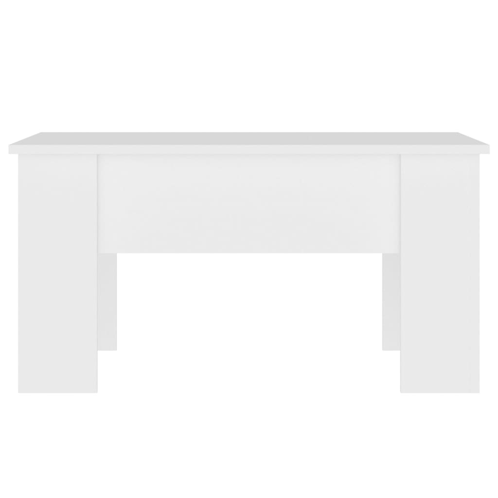 Salontafel 79x49x41 cm bewerkt hout wit
