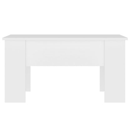 Salontafel 79x49x41 cm bewerkt hout wit