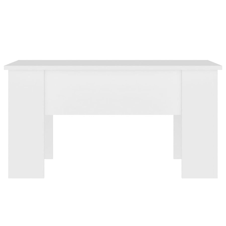 Salontafel 79x49x41 cm bewerkt hout wit