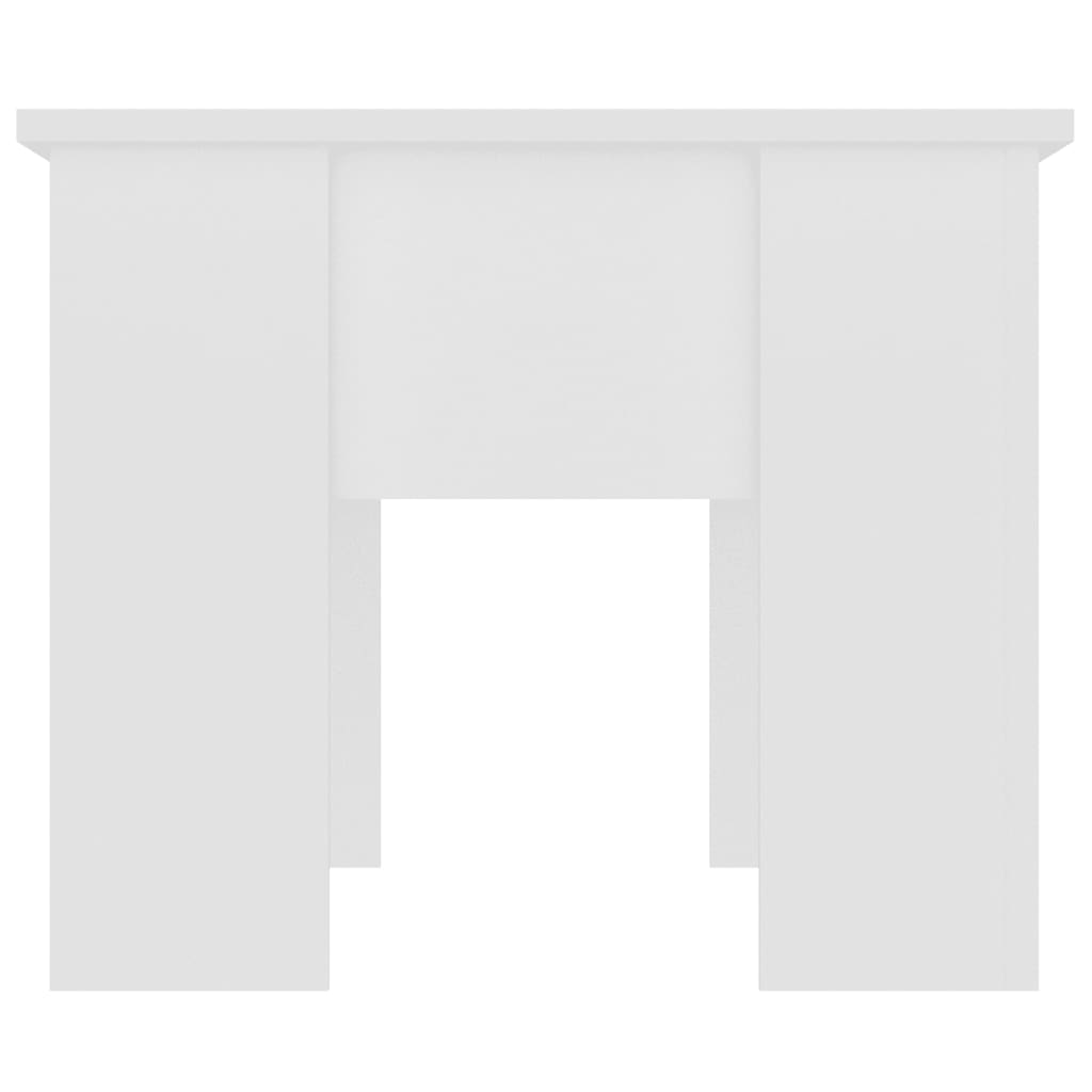 Salontafel 79x49x41 cm bewerkt hout wit