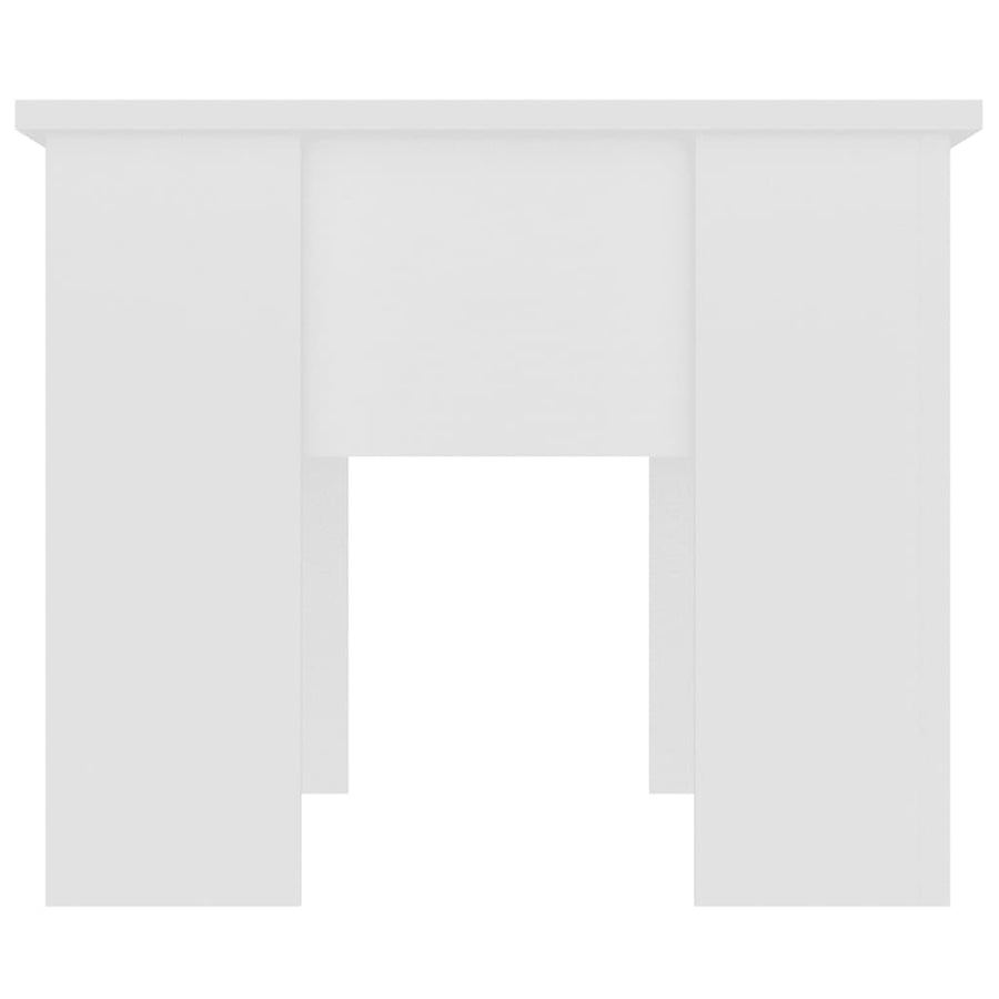 Salontafel 79x49x41 cm bewerkt hout wit