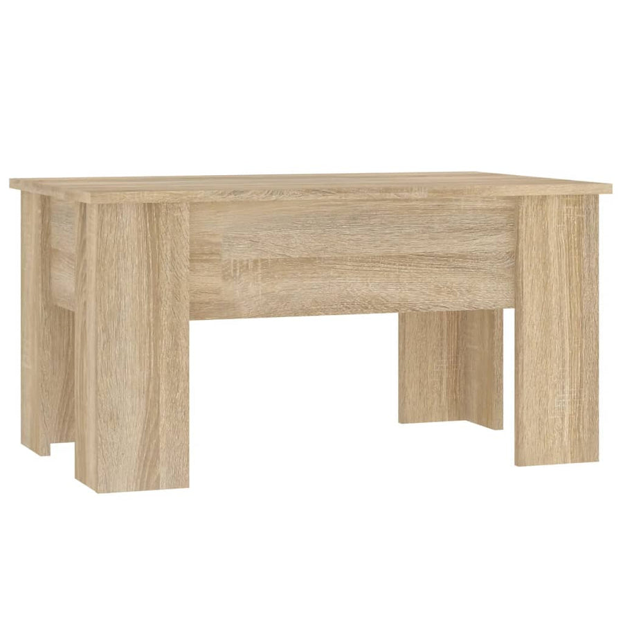 Salontafel 79X49X41 Cm Bewerkt Hout Kleurig 79 x 49 x 42.5 cm