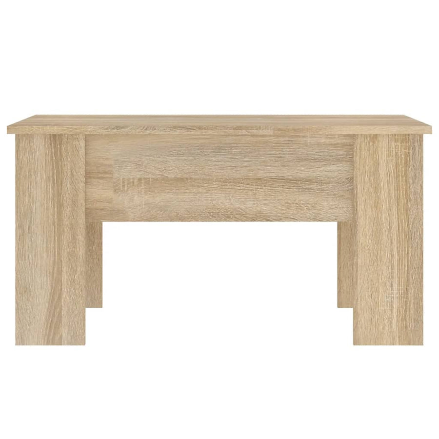 Salontafel 79X49X41 Cm Bewerkt Hout Kleurig 79 x 49 x 42.5 cm