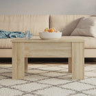 Salontafel 79x49x42.5 cm bewerkt hout bruin
