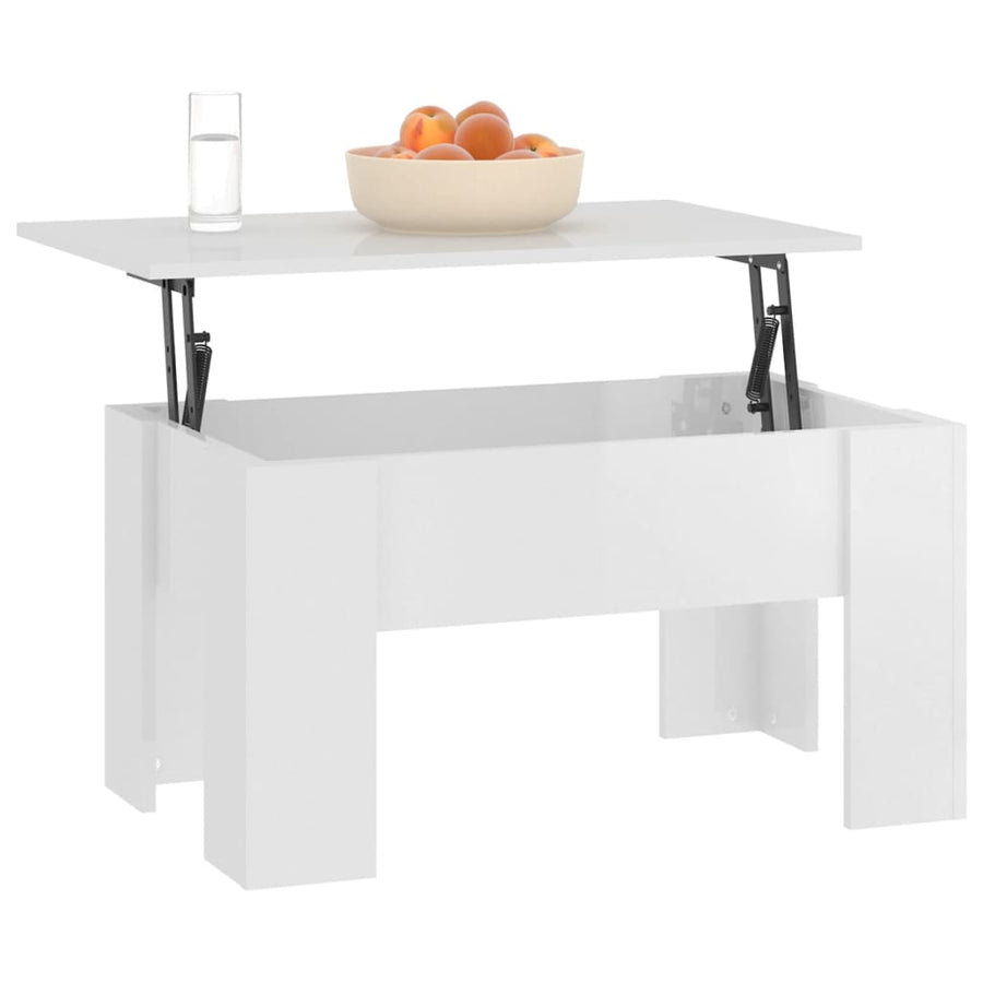 Salontafel 79X49X41 Cm Bewerkt Hout 79 x 49 x 42.5 cm
