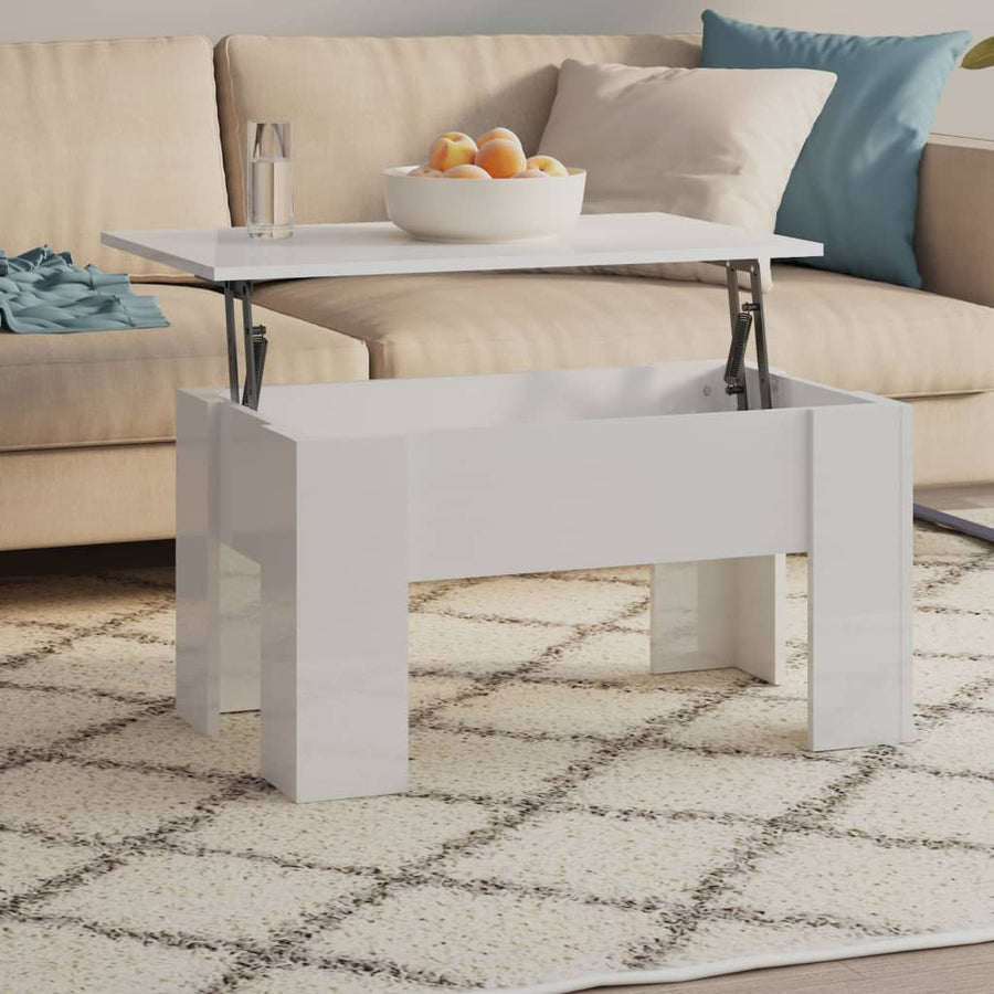 Salontafel 79X49X41 Cm Bewerkt Hout 79 x 49 x 42.5 cm