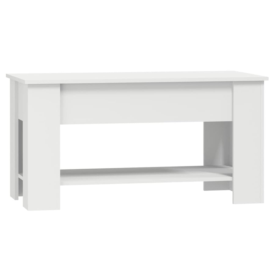 Salontafel 0X49X52 Cm Bewerkt Hout Wit