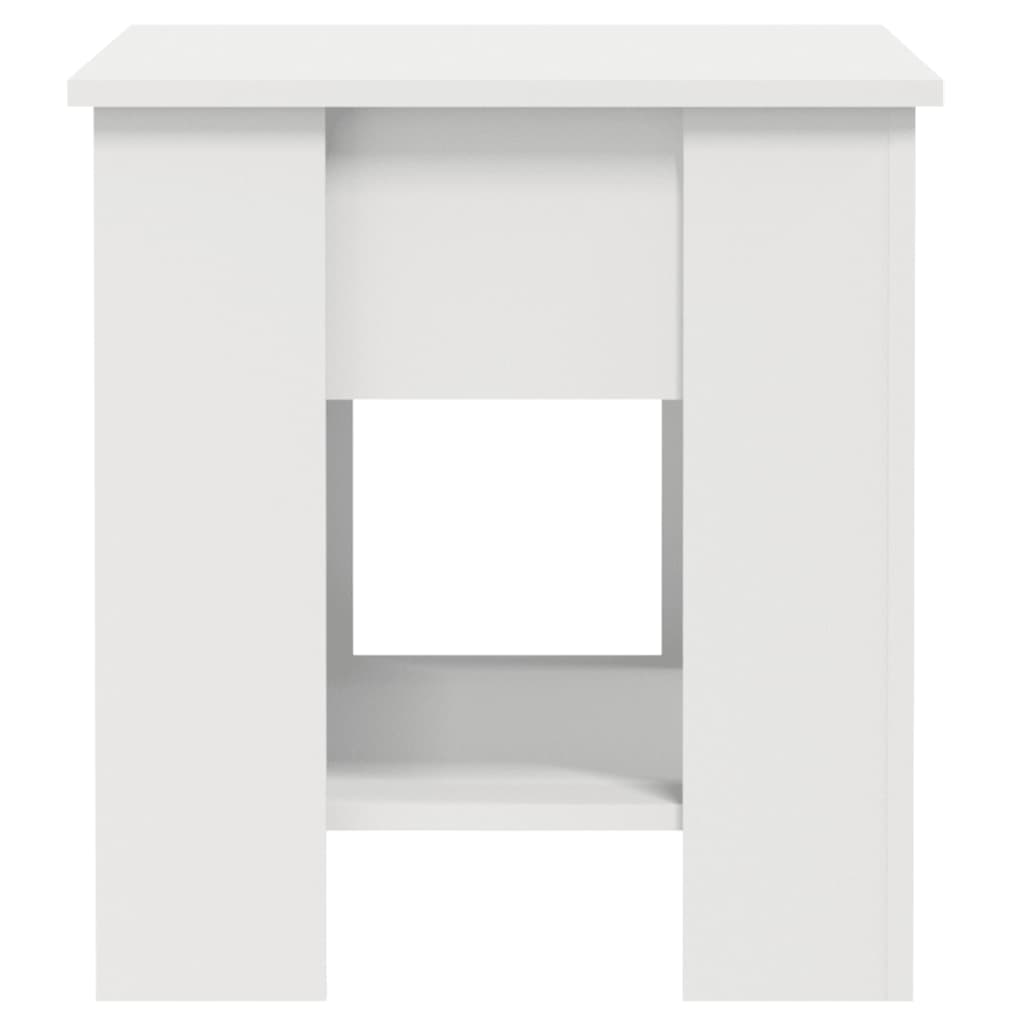 Salontafel 0X49X52 Cm Bewerkt Hout Wit