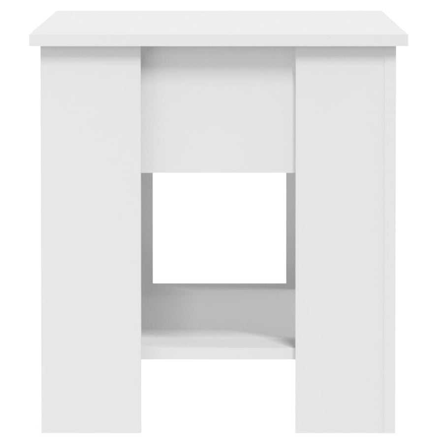 Salontafel 0X49X52 Cm Bewerkt Hout Wit
