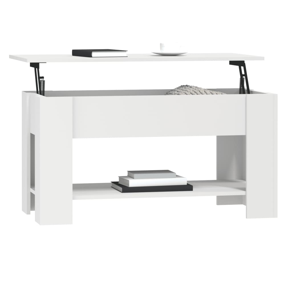 Salontafel 0X49X52 Cm Bewerkt Hout Wit
