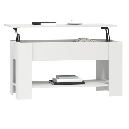 Salontafel 0X49X52 Cm Bewerkt Hout Wit
