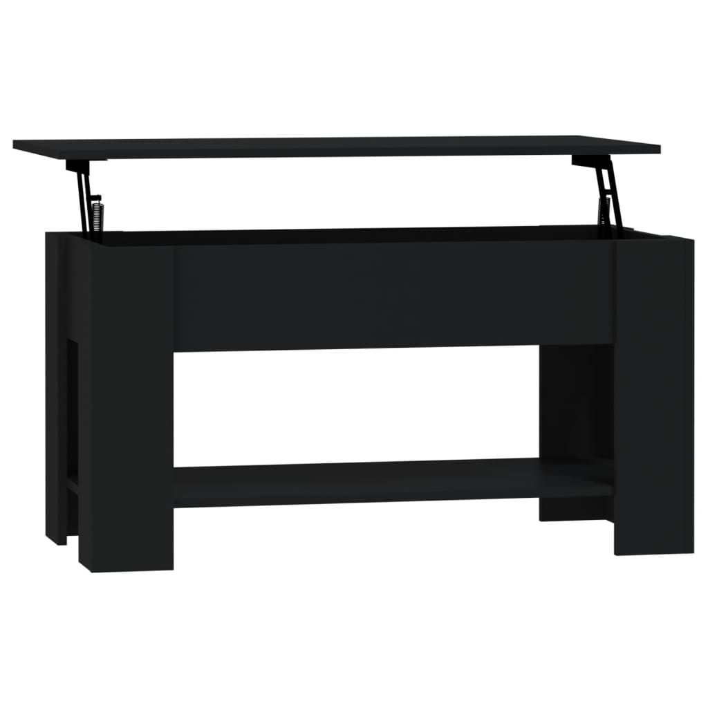Salontafel 0X49X52 Cm Bewerkt Hout Zwart