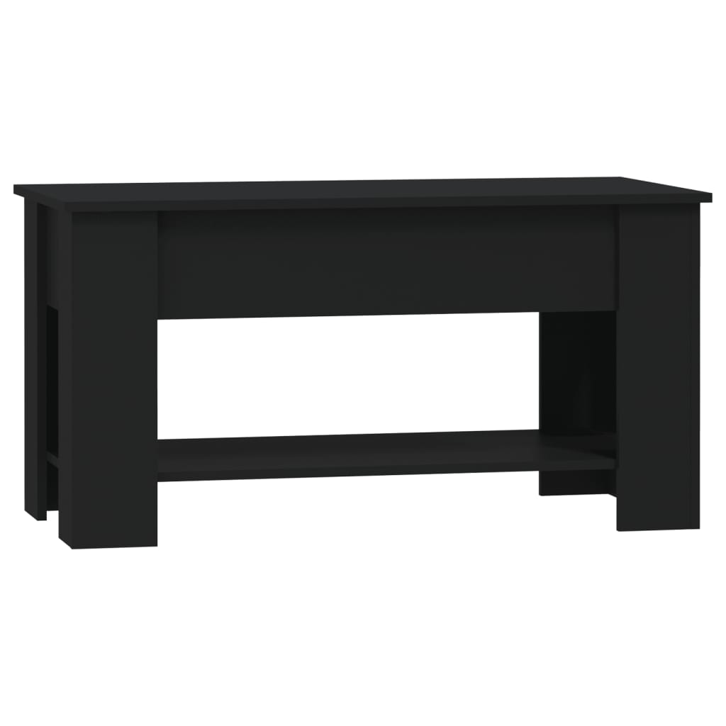 Salontafel 0X49X52 Cm Bewerkt Hout Zwart