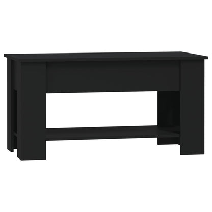 Salontafel 0X49X52 Cm Bewerkt Hout Zwart