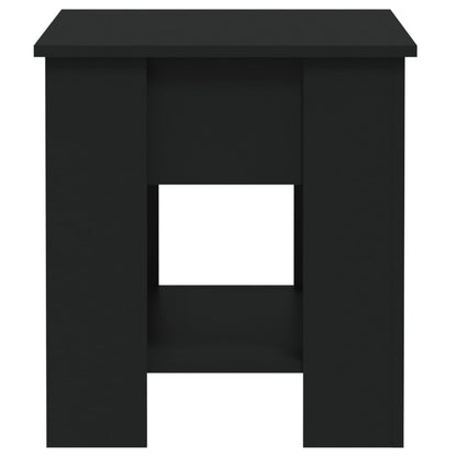 Salontafel 0X49X52 Cm Bewerkt Hout Zwart