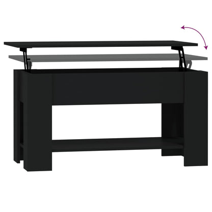 Salontafel 0X49X52 Cm Bewerkt Hout Zwart