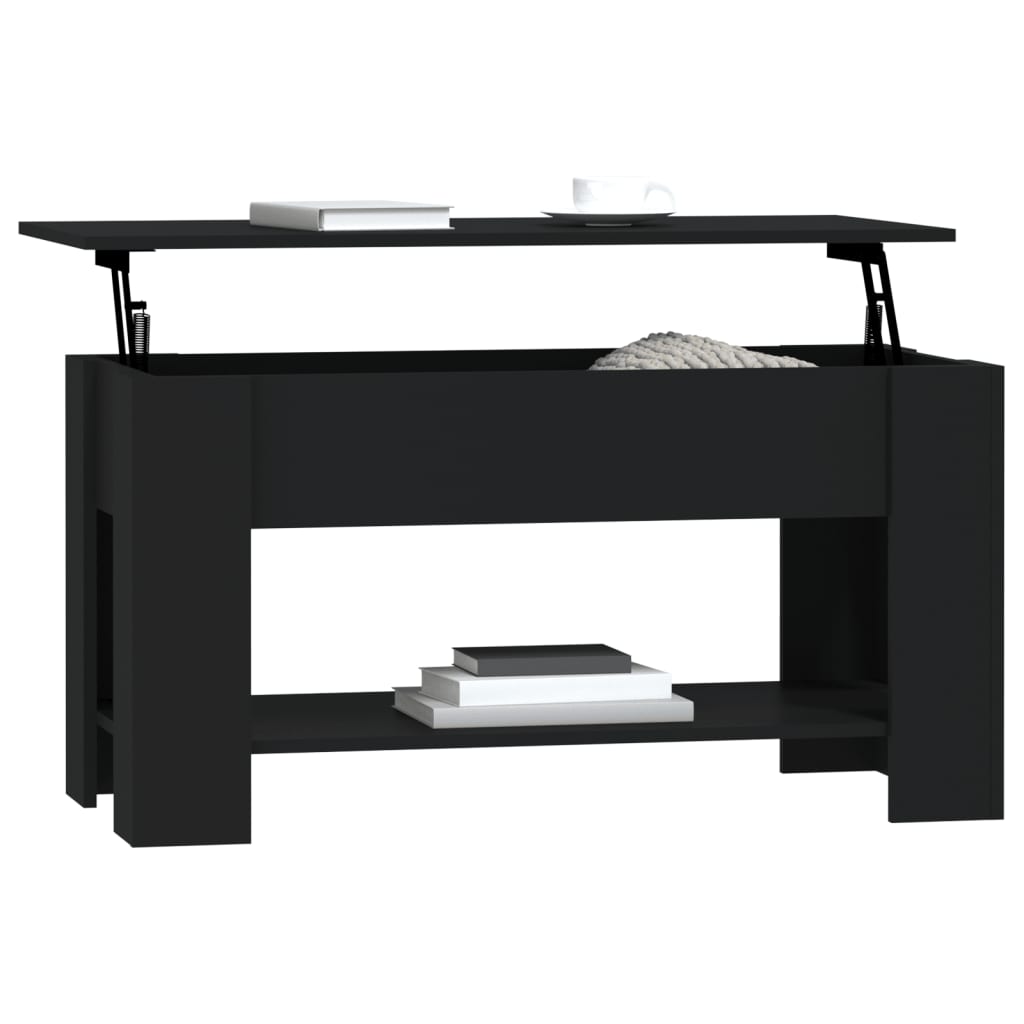 Salontafel 0X49X52 Cm Bewerkt Hout Zwart
