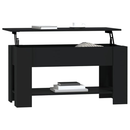 Salontafel 0X49X52 Cm Bewerkt Hout Zwart