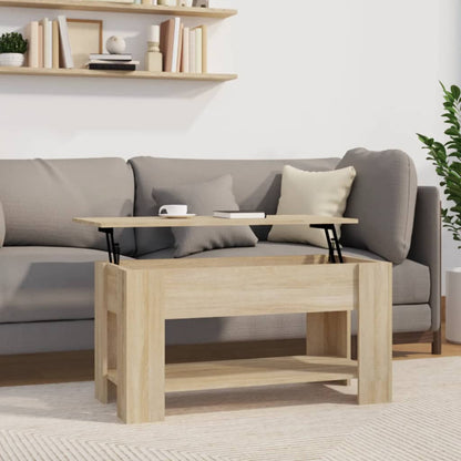 Salontafel 101X49X52 Cm Bewerkt Hout Sonoma Eikenkleurig