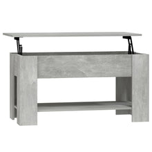 Salontafel 101X49X52 Cm Bewerkt Hout Betongrijs