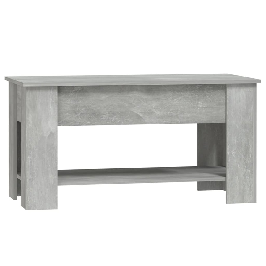 Salontafel 101X49X52 Cm Bewerkt Hout Betongrijs