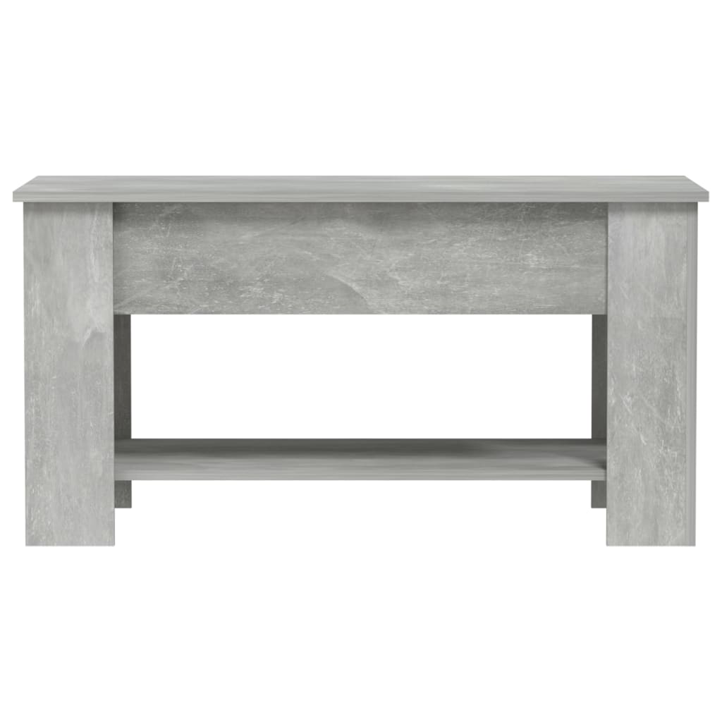 Salontafel 101X49X52 Cm Bewerkt Hout Betongrijs