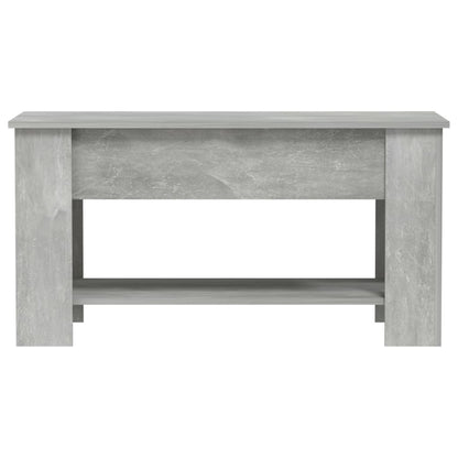 Salontafel 101X49X52 Cm Bewerkt Hout Betongrijs