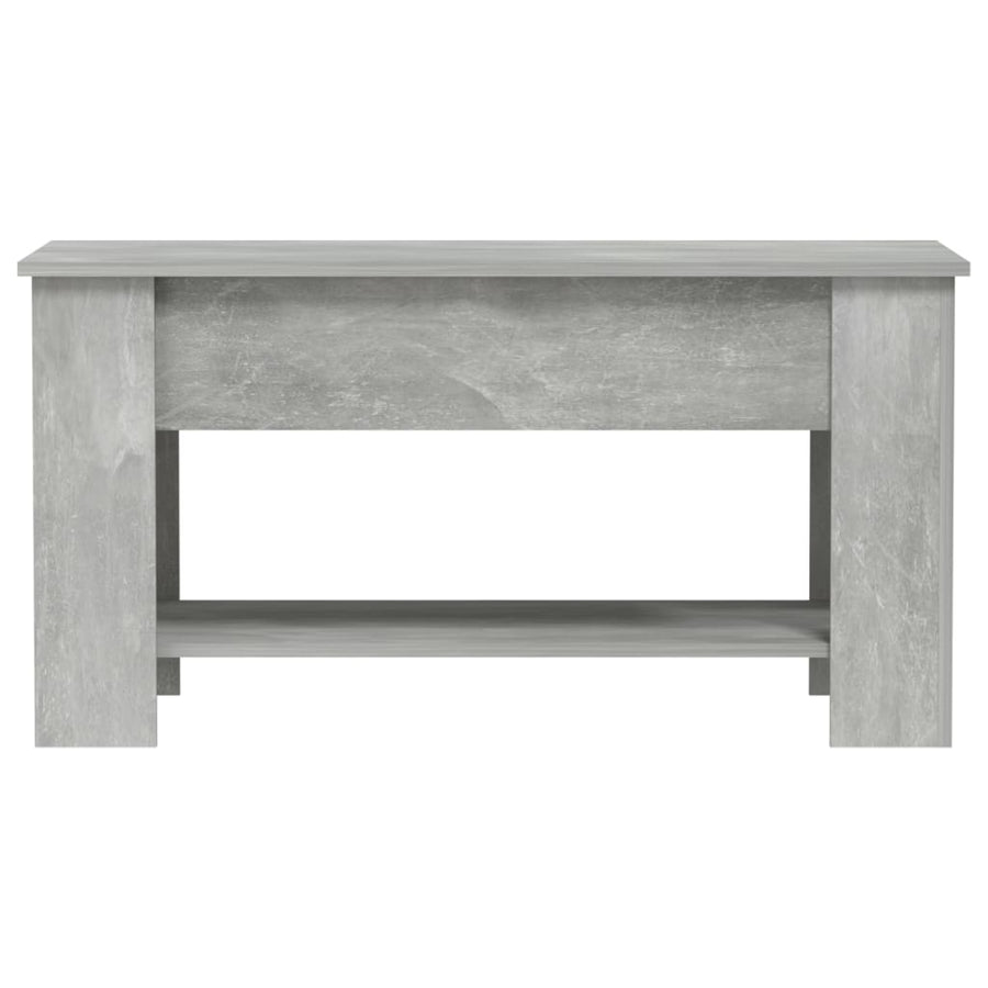 Salontafel 101X49X52 Cm Bewerkt Hout Betongrijs