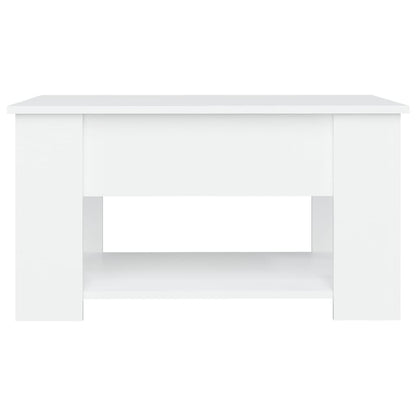 Salontafel 79X49X41 Cm Bewerkt Hout Wit