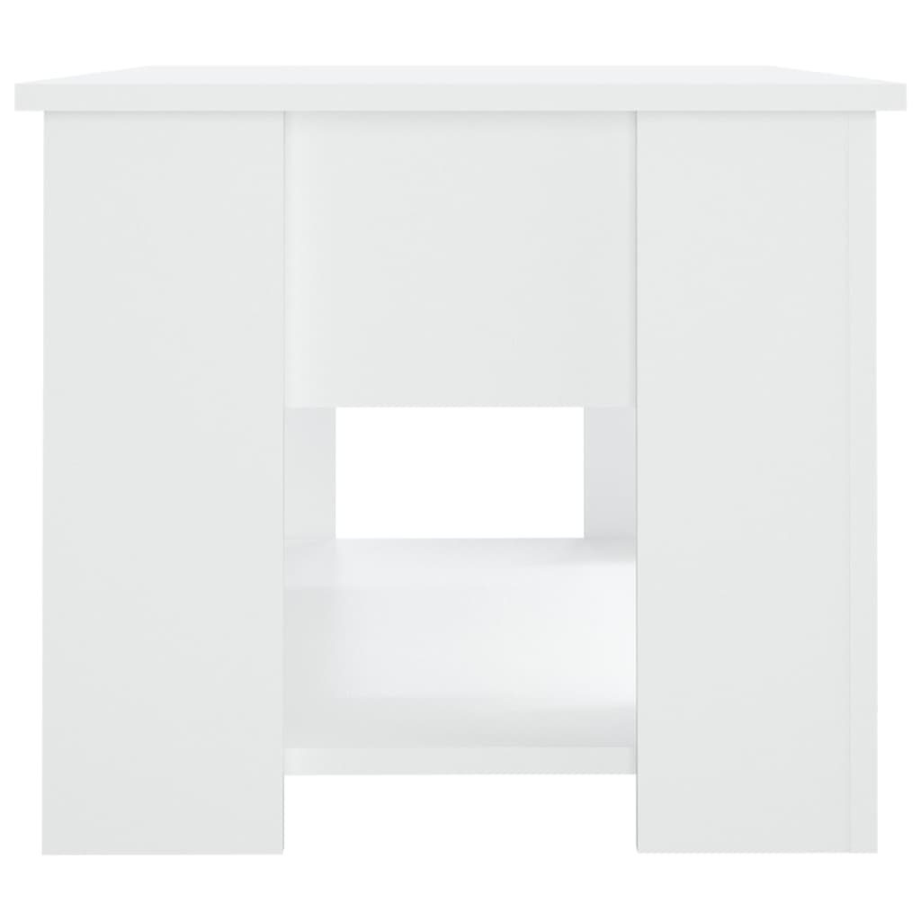 Salontafel 79X49X41 Cm Bewerkt Hout Wit