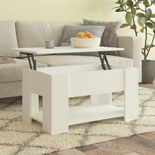 Salontafel 79X49X41 Cm Bewerkt Hout Wit