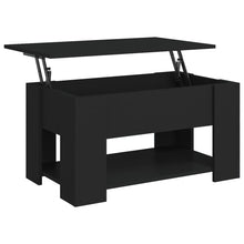 Salontafel 79X49X41 Cm Bewerkt Hout Zwart