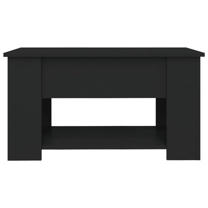 Salontafel 79X49X41 Cm Bewerkt Hout Zwart