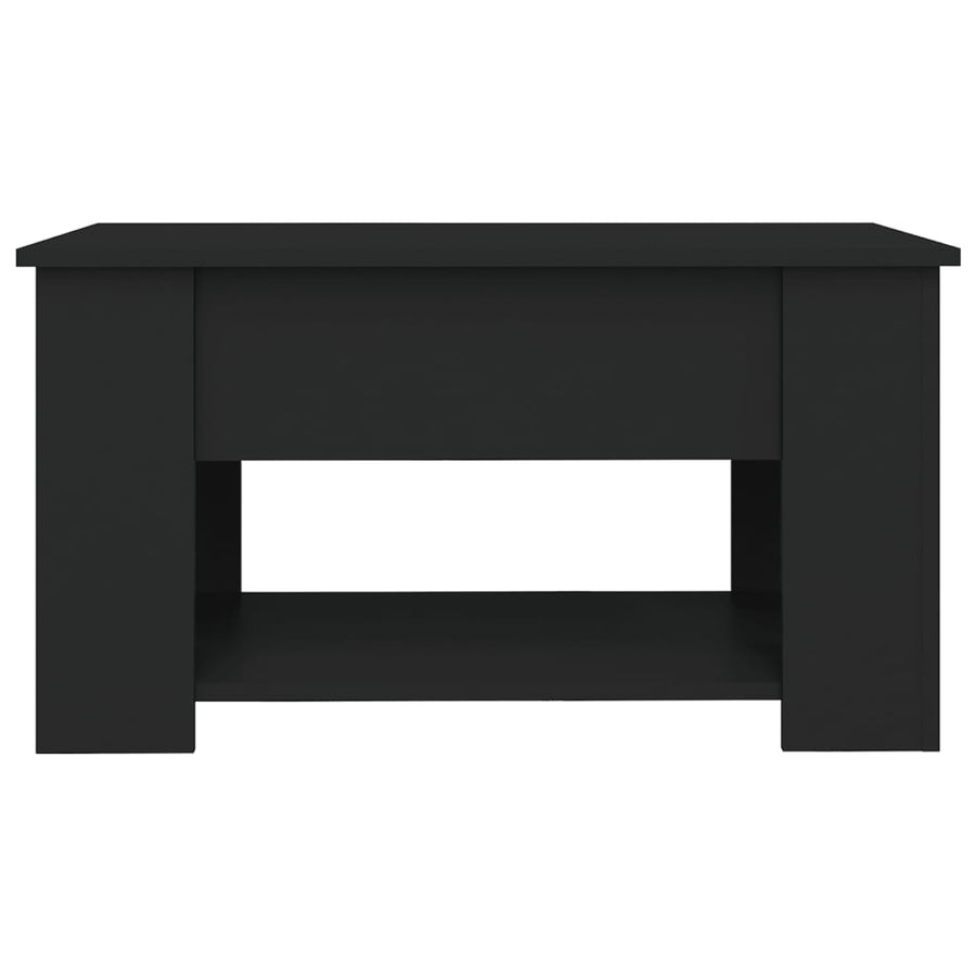 Salontafel 79X49X41 Cm Bewerkt Hout Zwart